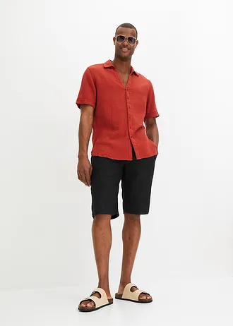 Košile z mušelínu, krátký rukáv, barva: 