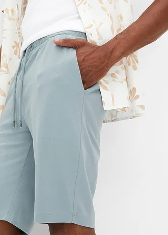 Lehké úpletové bermudy (2 ks v balení) • petrolejová + olověně šedá • bonprix obchod