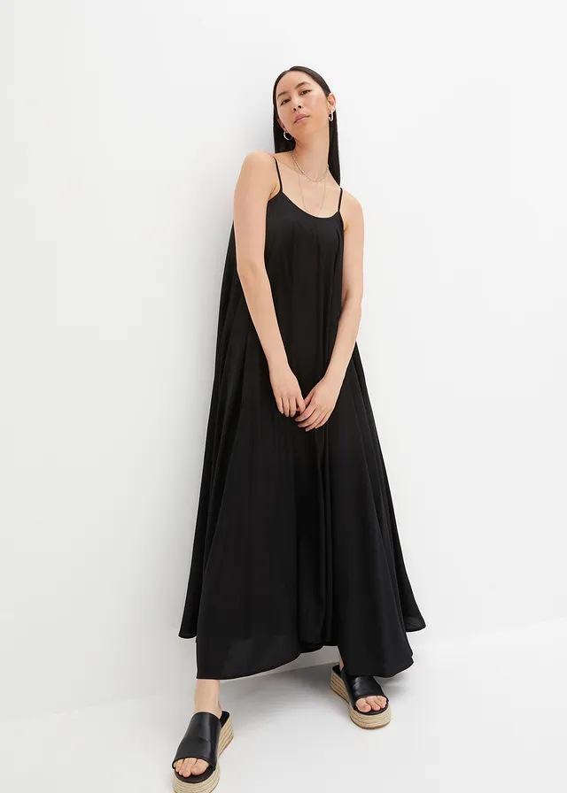 Wijde maxi jurk • zwart • product-page.page-title-suffix