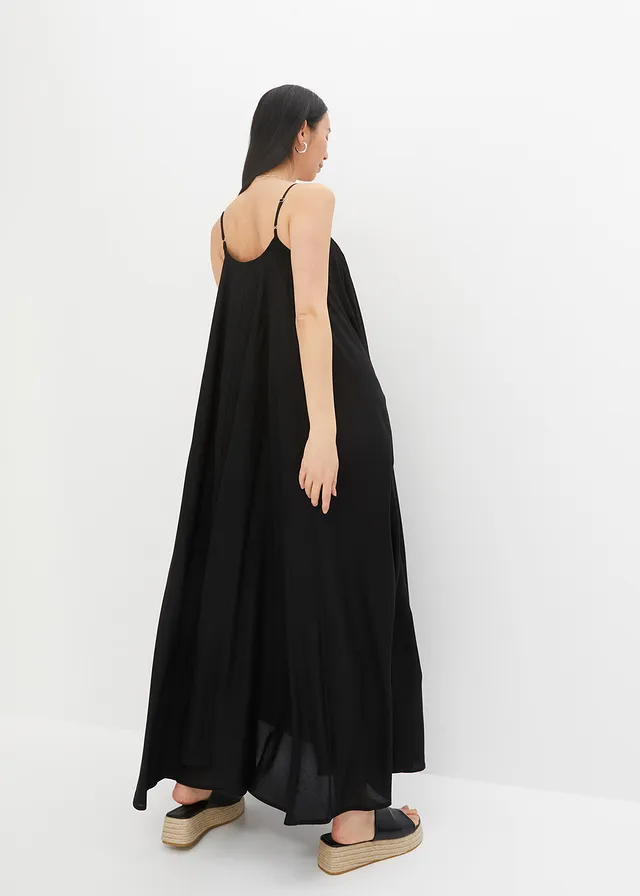 Wijde maxi jurk • zwart • product-page.page-title-suffix