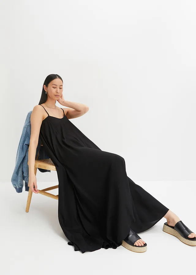 Wijde maxi jurk • zwart • product-page.page-title-suffix