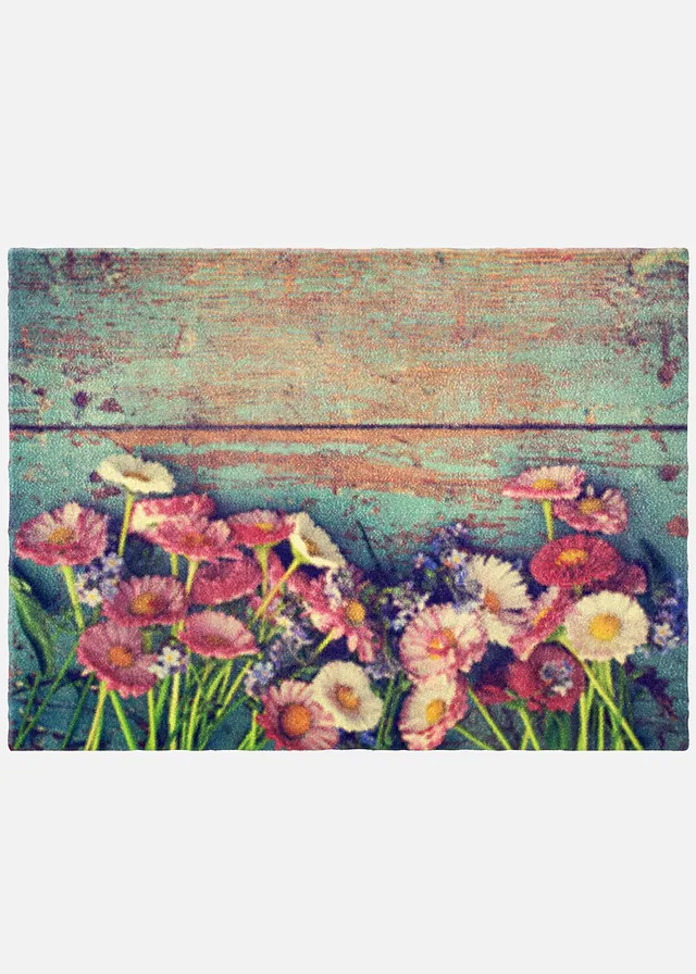 Preş de intrare cu design floral
