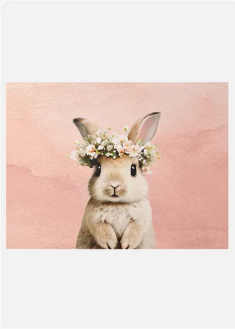 Wasbare deurmat met haas • rosé • bonprix online shop