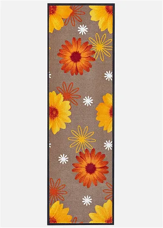 Deurmat met bloemen