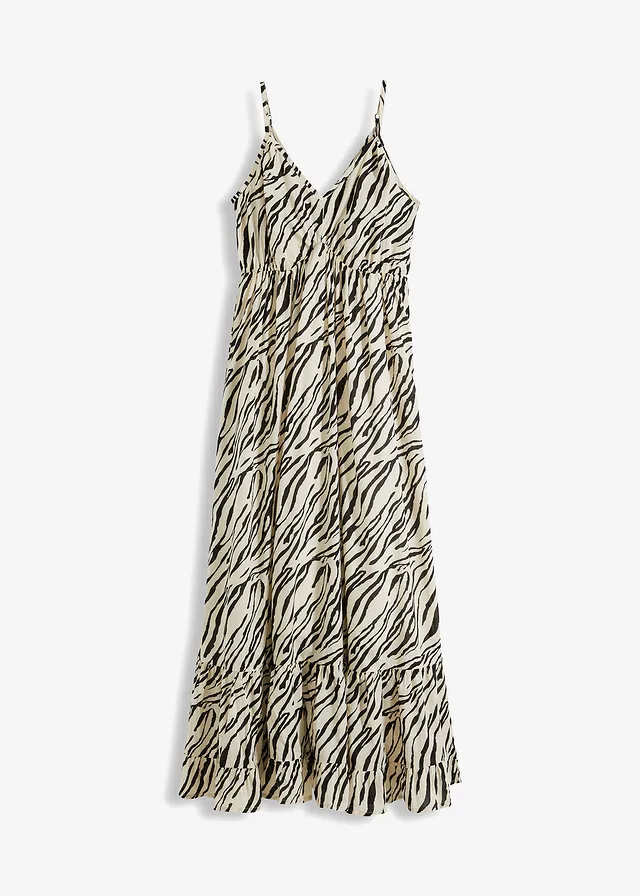 Maxi jurk met luipaardprint