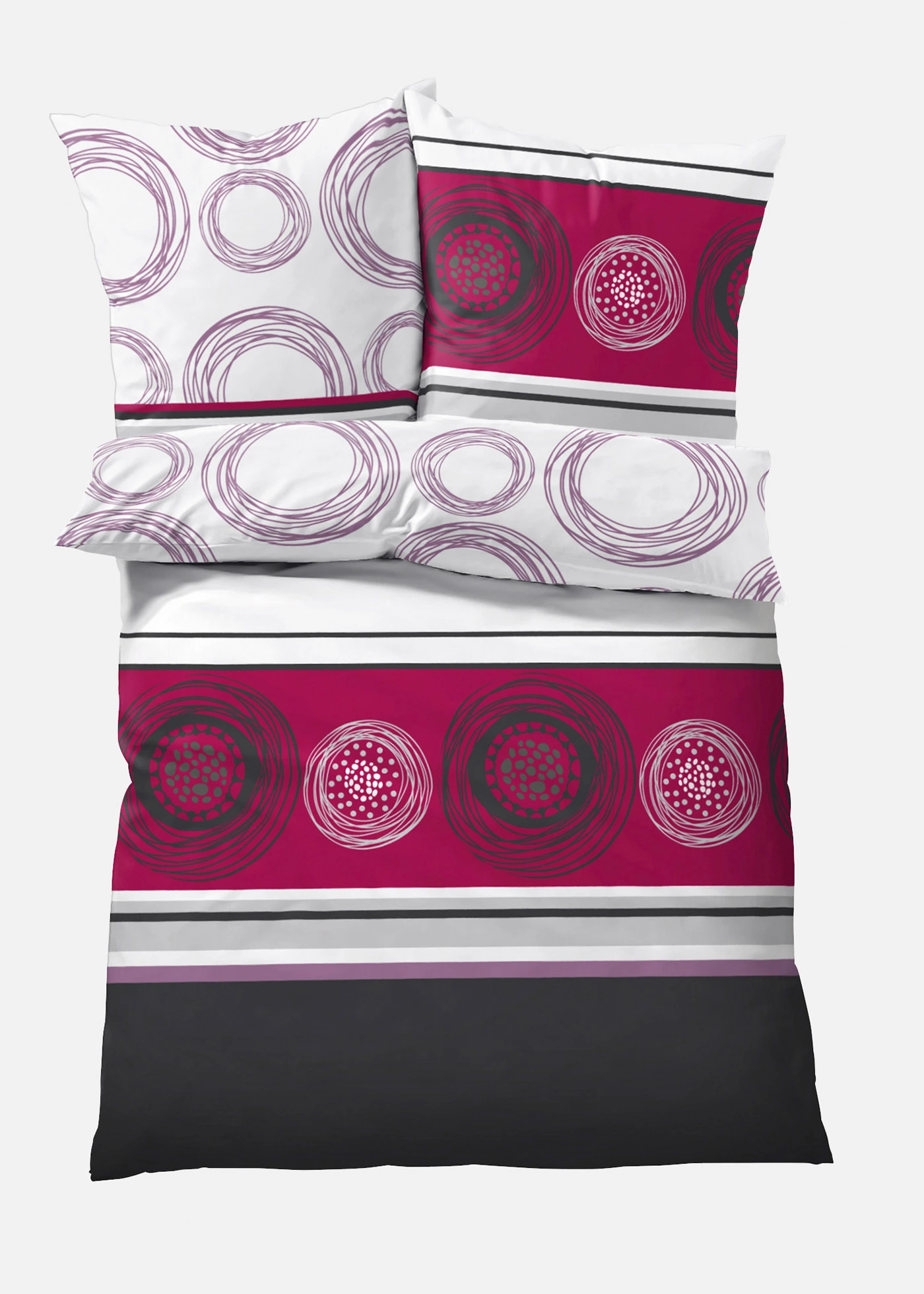 Parure de lit en linon • prune • Boutique bonprix