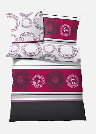 Parure de lit en linon • prune • Boutique bonprix