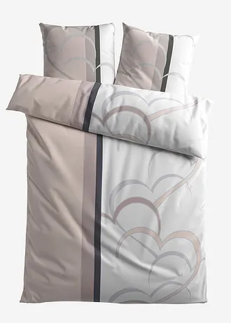 Lenjerie de pat din linou • gri-bej • magazin bonprix