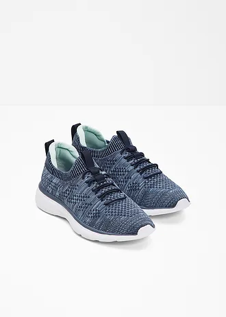 Slip-in sneakers van zacht materiaal, Kleur: blauw