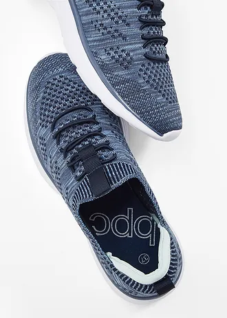 Sneakers à enfiler confortables en matière douce • bleu • Boutique bonprix