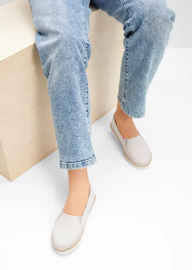 Espadrilles, Kleur: lichtgrijs