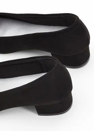 Lodičky se špalíkovým podpatkem, barva: černá