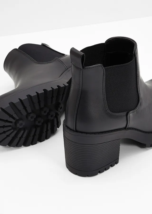 Bottines Chelsea à talon carré • noir • product-page.page-title-suffix