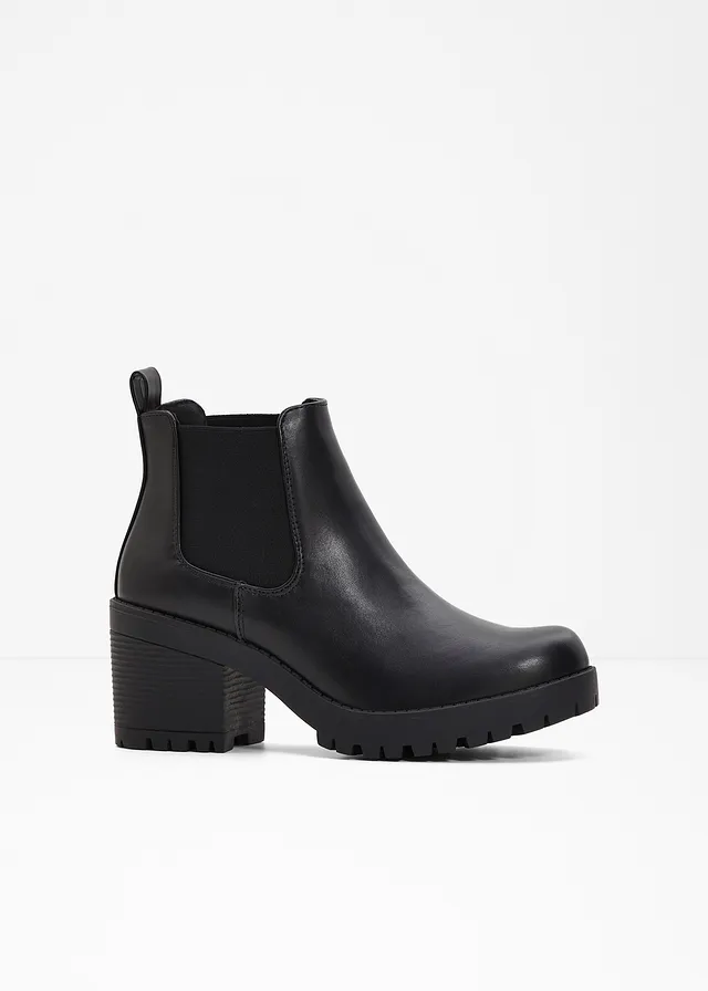 Chelsea boots met blokhak