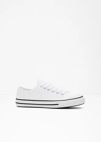 Sneakers van katoenen canvas • wit • bonprix online shop