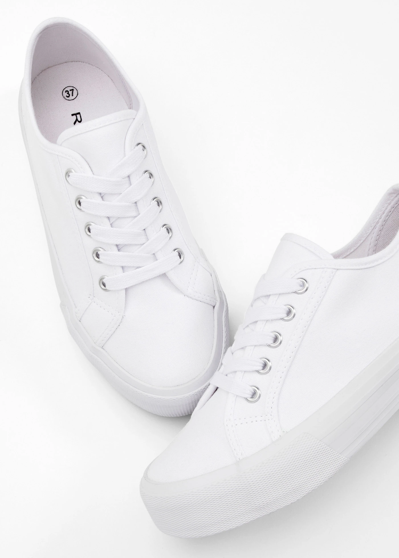 Plateau sneakers • wit • bonprix online shop
