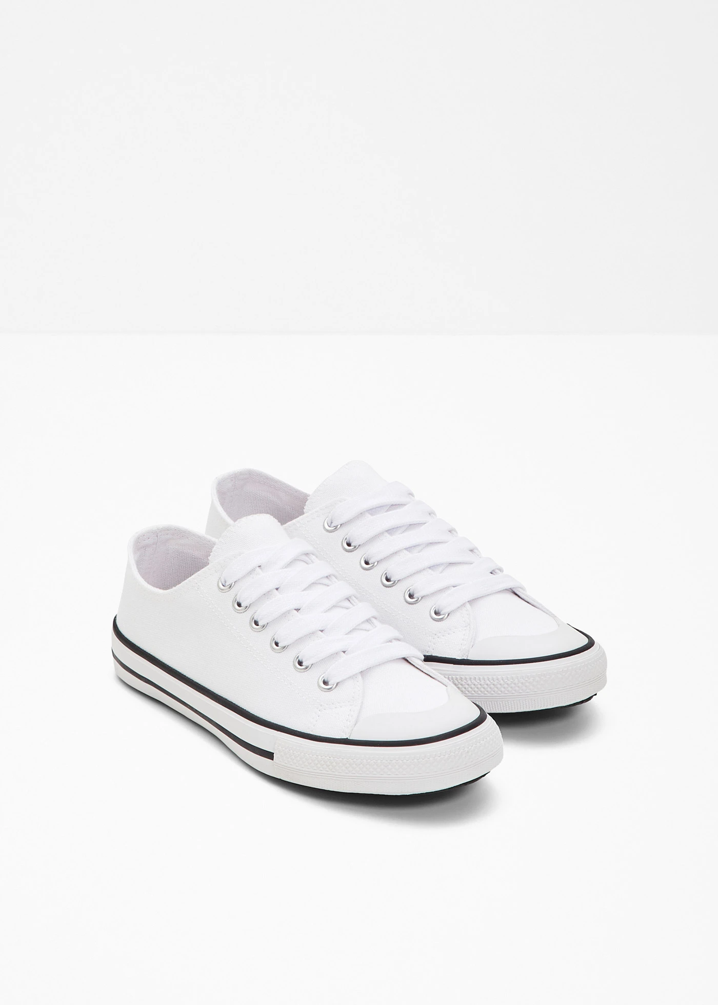 Sneakers van katoenen canvas • wit • bonprix online shop