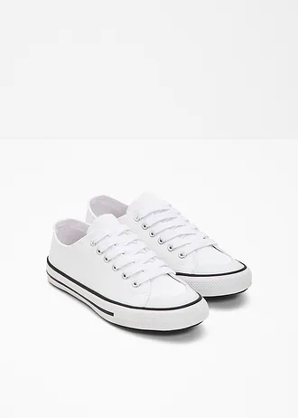 Sneakers van katoenen canvas • wit • bonprix online shop