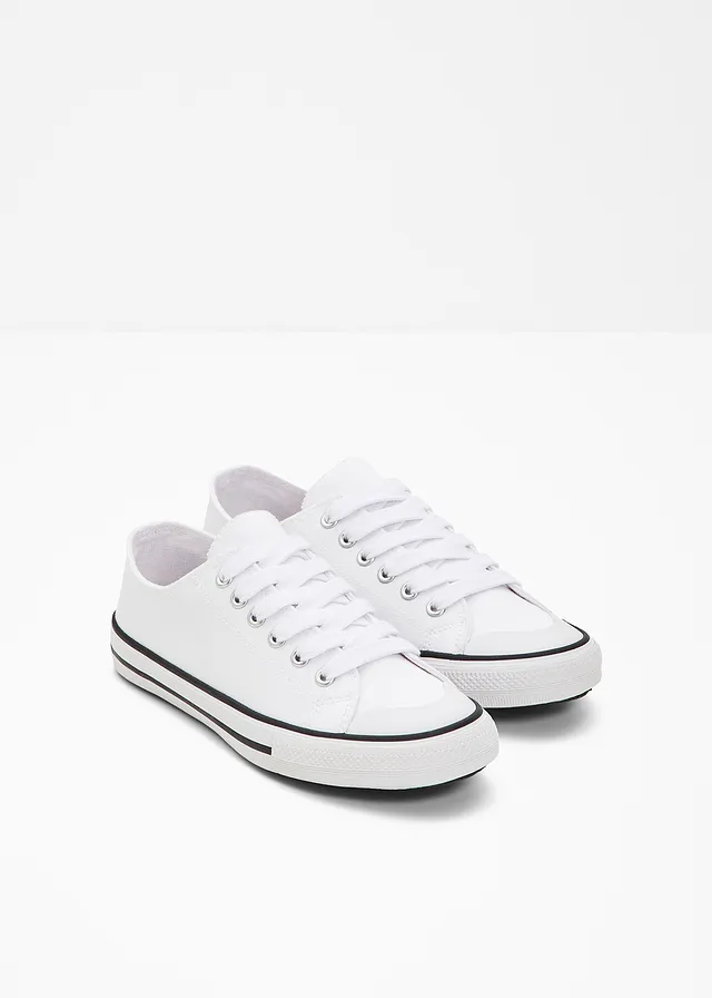 Sneakers van katoenen canvas • wit • product-page.page-title-suffix