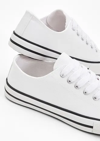 Sneakers van katoenen canvas • wit • bonprix online shop