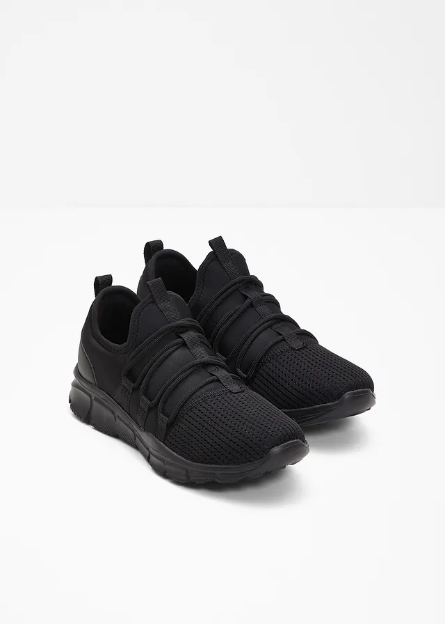 Sneakers van zacht materiaal, Kleur: zwart