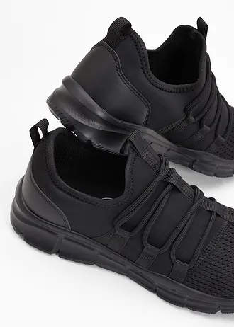 Sneakers van zacht materiaal • zwart • bonprix online shop