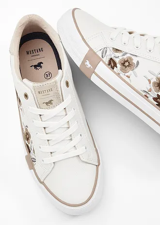 Sneakers van Mustang, Kleur: wit