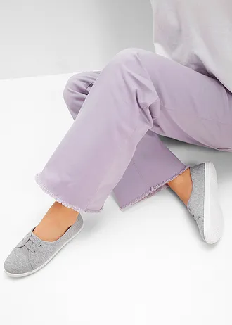 Balerini cu șiret decorativ • gri melanj • magazin bonprix