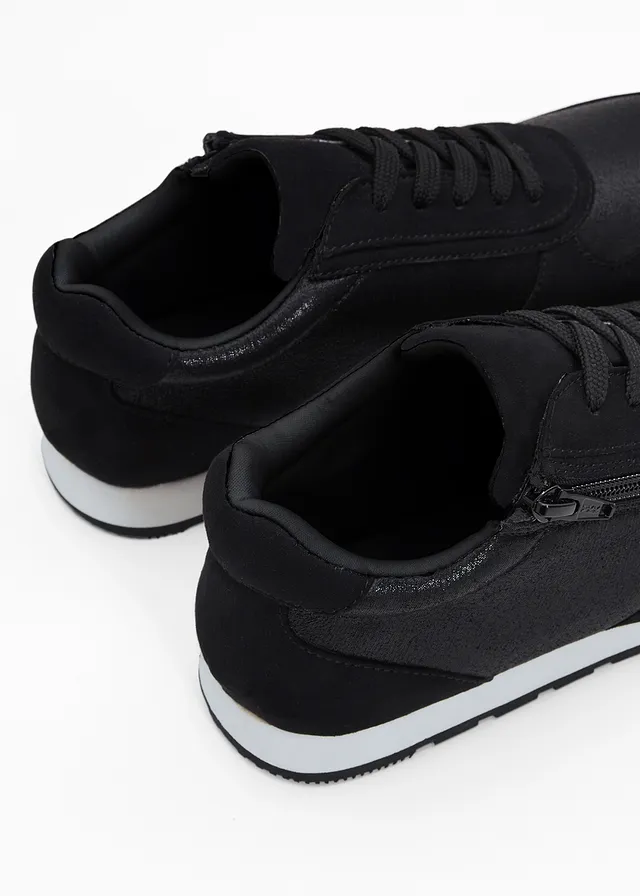 Sneakers zippées, Couleur: noir