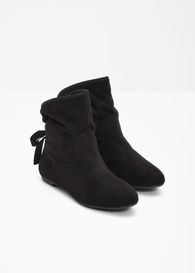 Bottines avec nœud, Couleur: noir