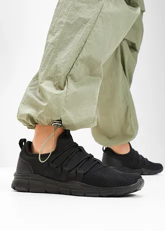 Sneakers van zacht materiaal, Kleur: zwart