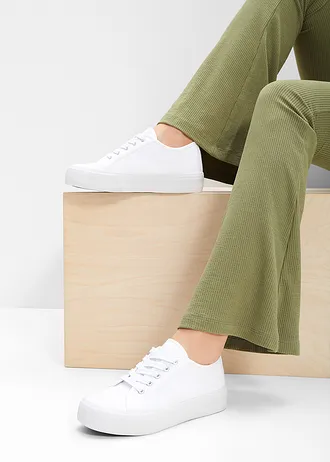 Plateau sneakers • wit • bonprix online shop