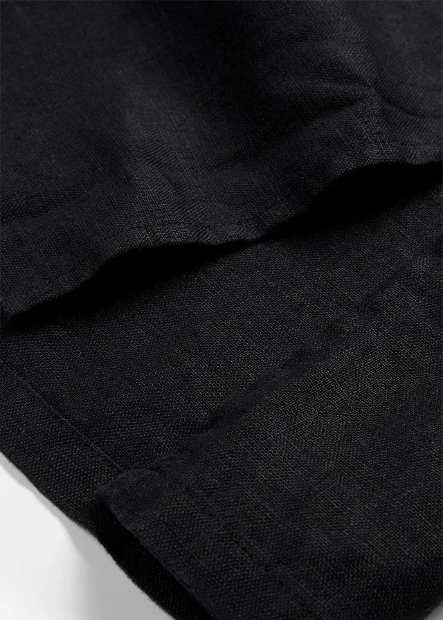 Robe caftan 100 % lin • noir • product-page.page-title-suffix