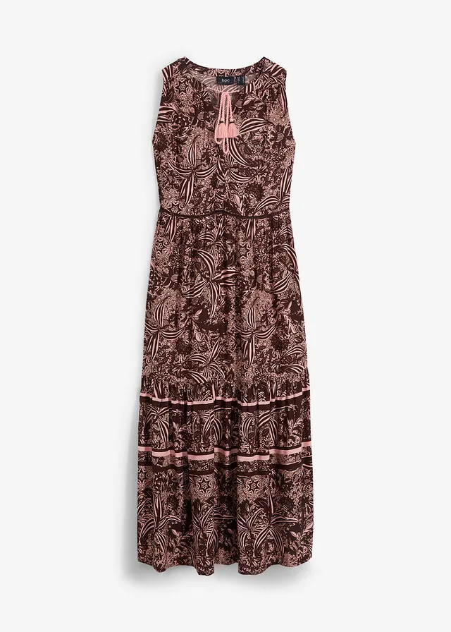 Rochie maxi cu borduri imprimate