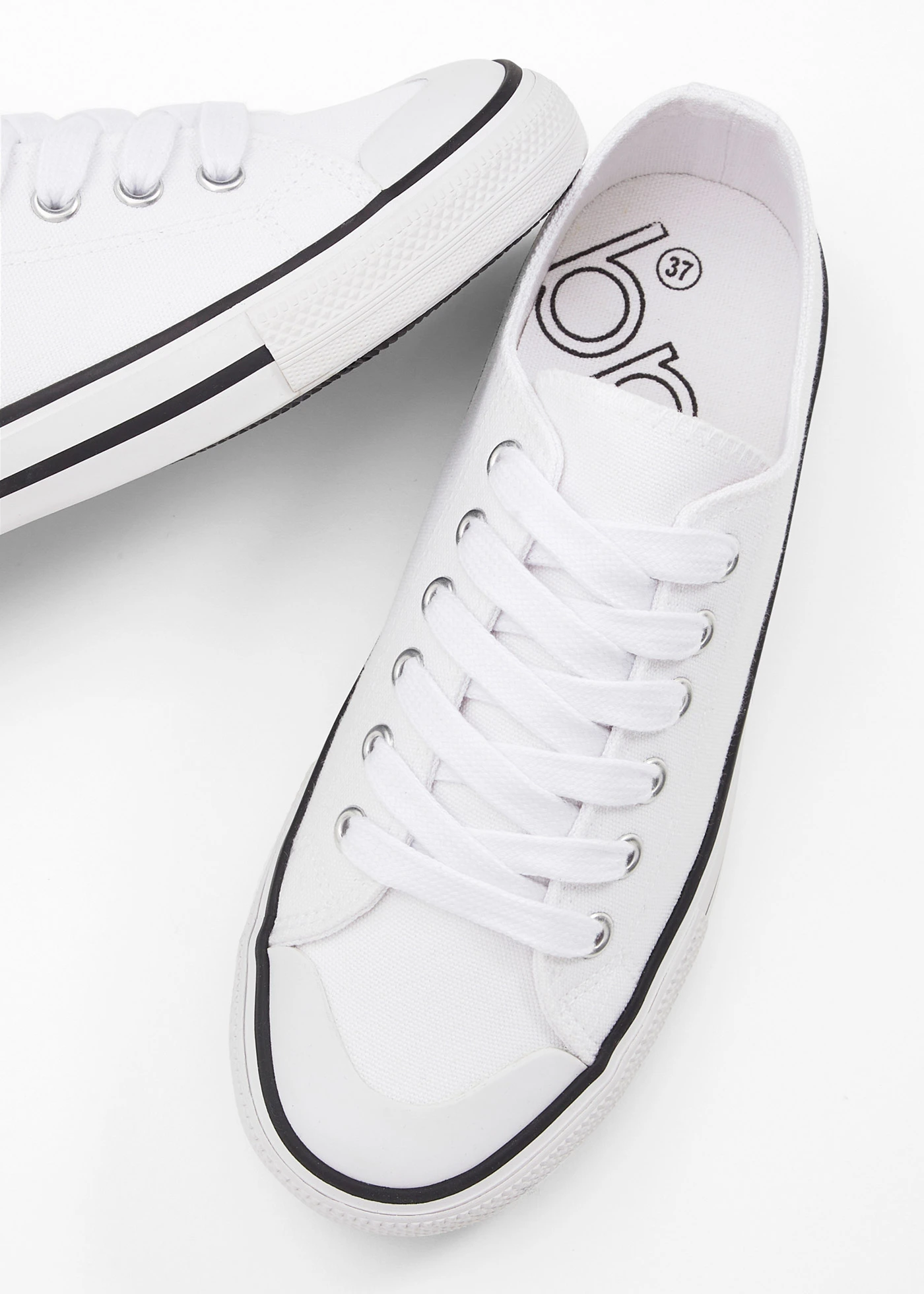 Sneakers van katoenen canvas • wit • bonprix online shop