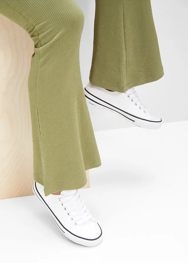 Sneakers van katoenen canvas • wit • product-page.page-title-suffix