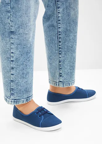 Baleríny s dekoratívnou šnurovačkou • tmavomodrá • obchod bonprix