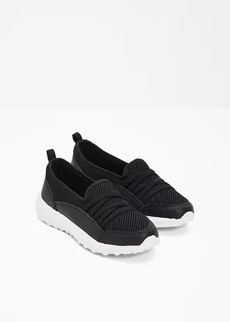Sneakers slip-in confortables à semelle légère • noir • Boutique bonprix