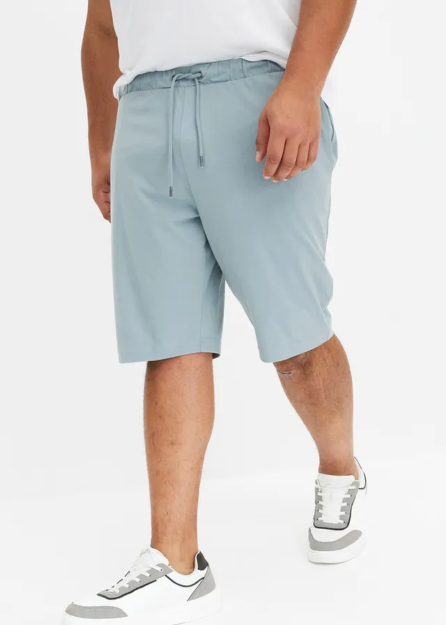Lot de 2 shorts en jersey, Couleur: pétrole + bleu plomb
