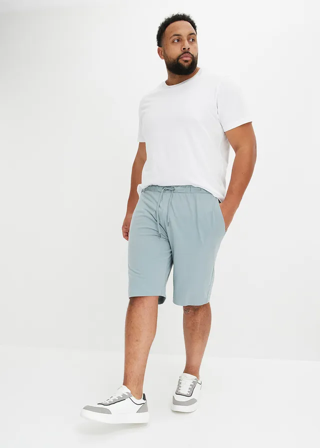 Lot de 2 shorts en jersey, Couleur: pétrole + bleu plomb