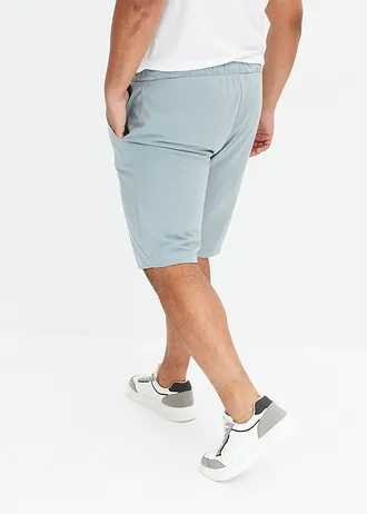 Lot de 2 bermudas en jersey léger, Couleur: pétrole+bleu plomb
