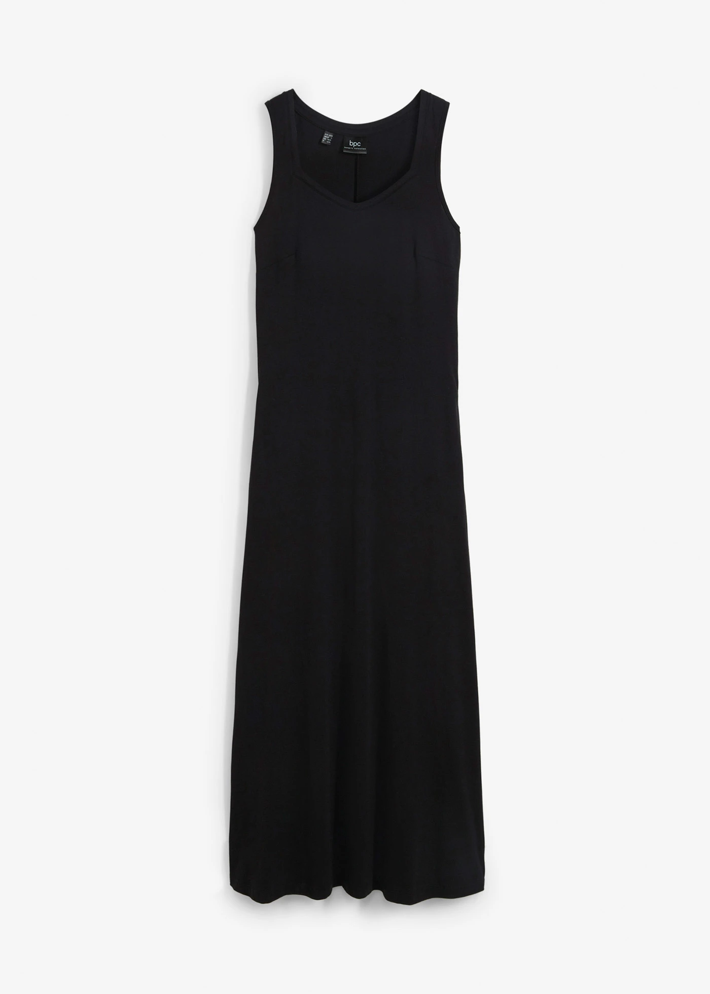 Maxi jurk van een katoen-viscosemix • zwart • bonprix online shop