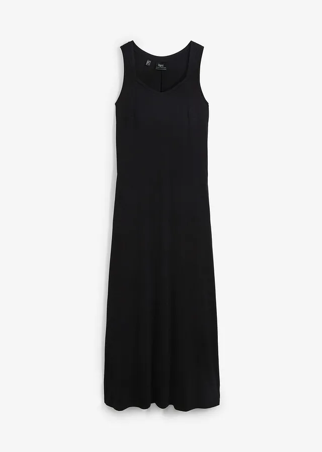 Robe longue en coton et viscose