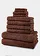 Serviettes de toilette (ens. 10 pces), Couleur: marron