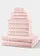 Set de prosoape de bumbac (set/10 piese), culoare: roz