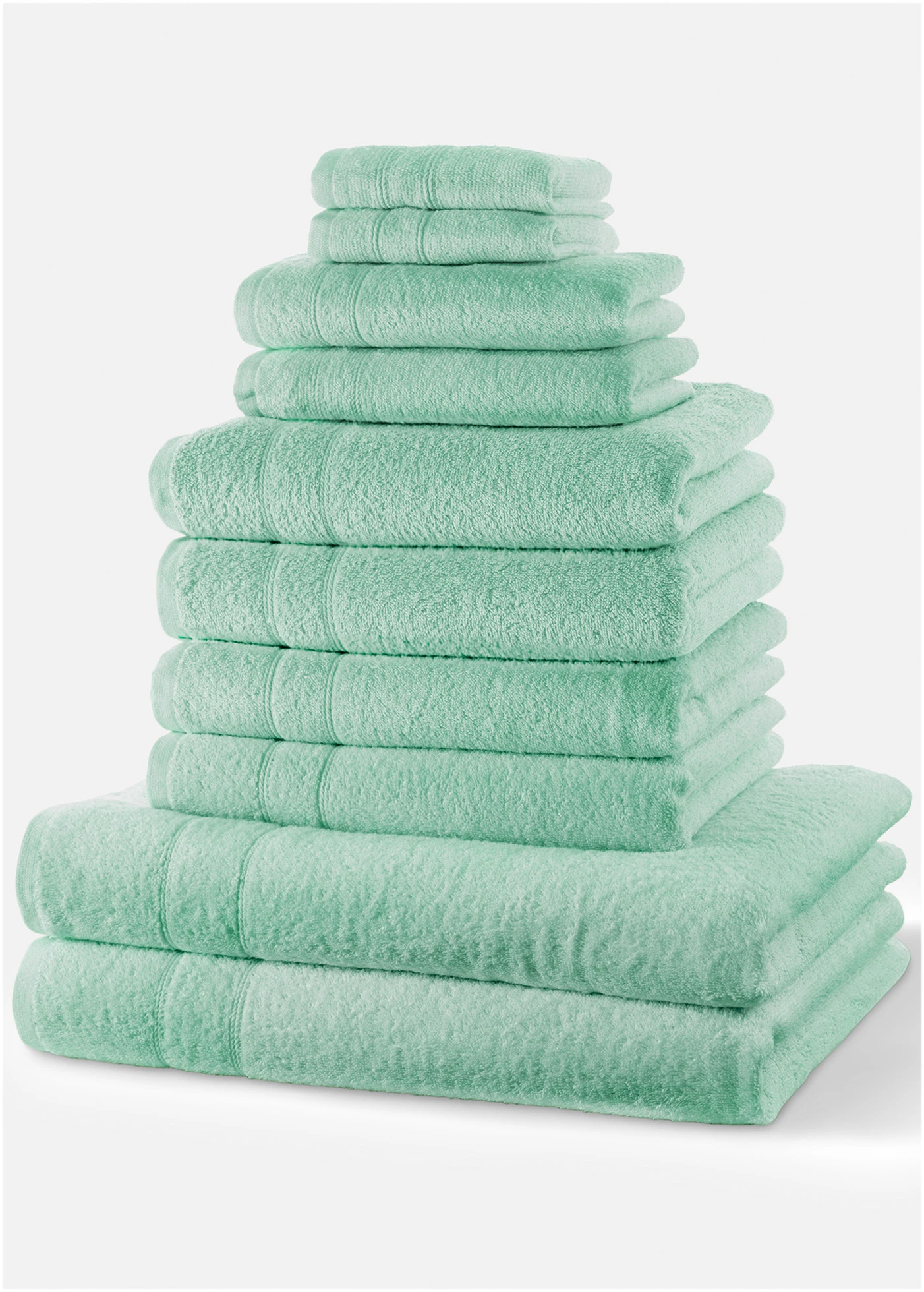 Serviettes de toilette (ens. 10 pces) • menthe • Boutique bonprix