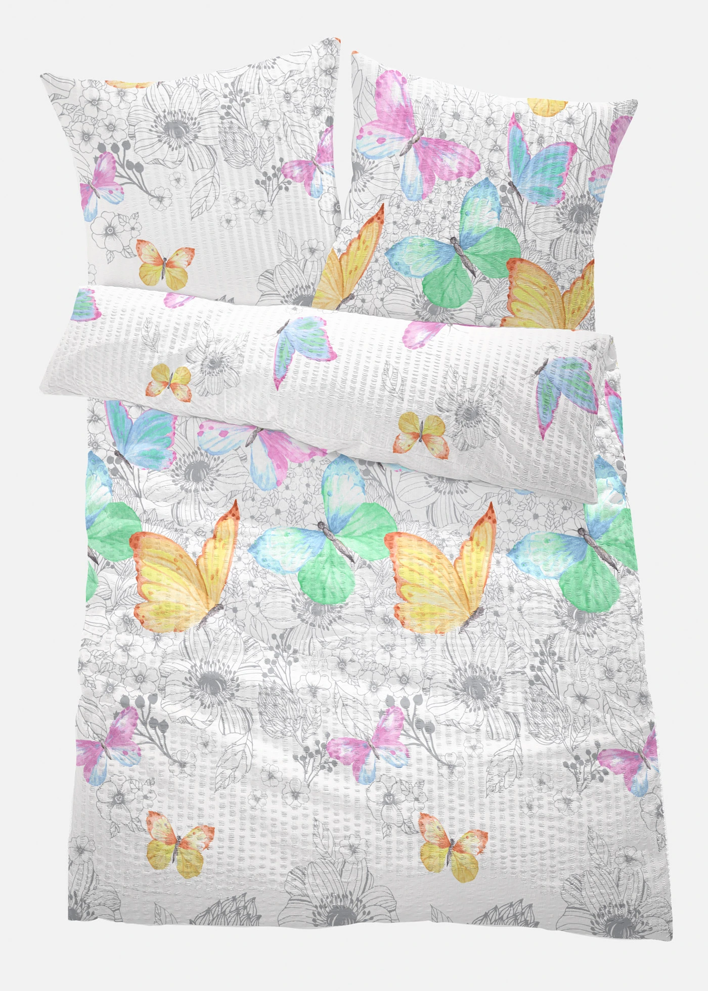 Dekbedovertrek van seersucker • multicolour • bonprix online shop