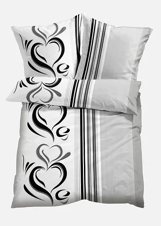 Parure de lit en linon • gris • Boutique bonprix