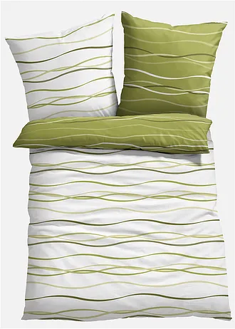 Dubbelzijdig dekbedovertrek • groen • bonprix online shop