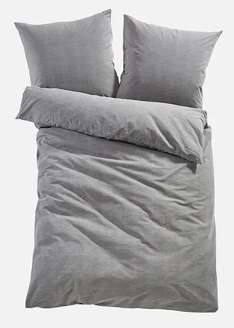 Parure de lit en linon • anthracite • Boutique bonprix